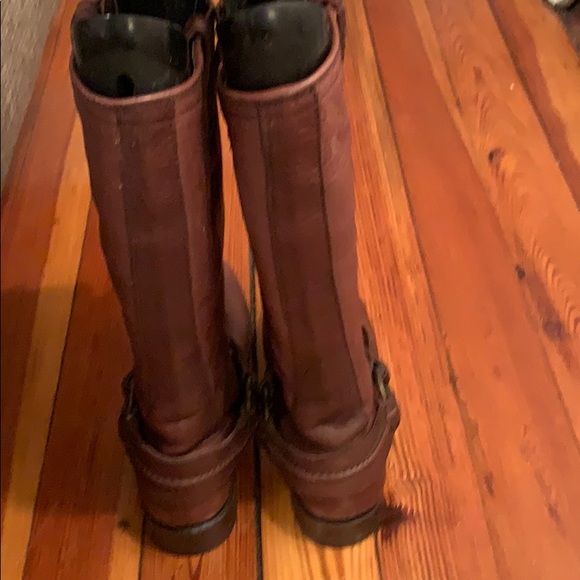 Frye Maxine Trapunto Harness Tall Boots - Picture 4 of 5
